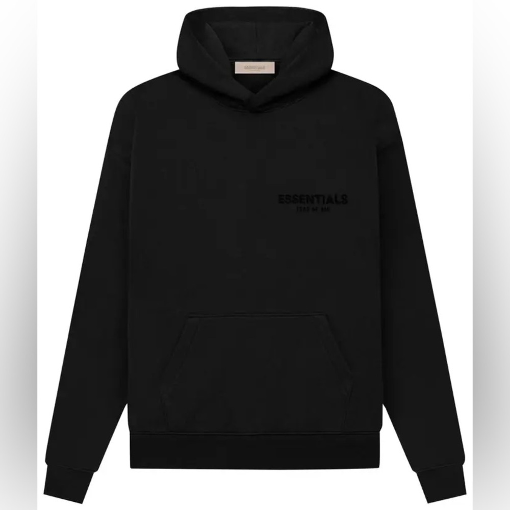 BRAND NEW Fear of God Essentials Stretch Limo Black Hoodie Men's Sweatshirt